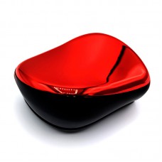 Расческа для волос Tangle Teezer Compact глянцевая черно-красная