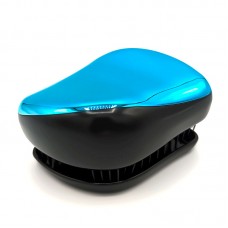 Расческа для волос Tangle Teezer Compact глянцевая черно-синяя