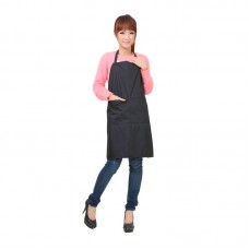 Фартух перукарський з кишенями водонепроникний чорний нейлон 75x65 см BWC 18939