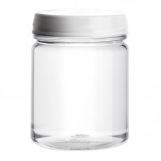Баночка з кришечкою для розливу густих косметичних засобів горловина 63 мм пластикова прозора №2 (200 мл)