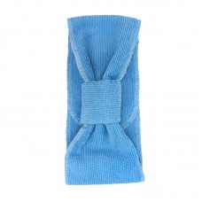 Косметическая головная повязка Professional HS 00739 широкая на липучке махровая.