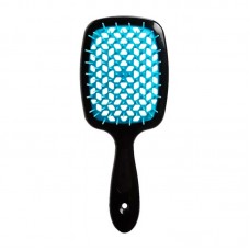 Janeke Продувная широкая расческа для укладки волос и сушки феном Superbrush Plus Hollow Comb серая